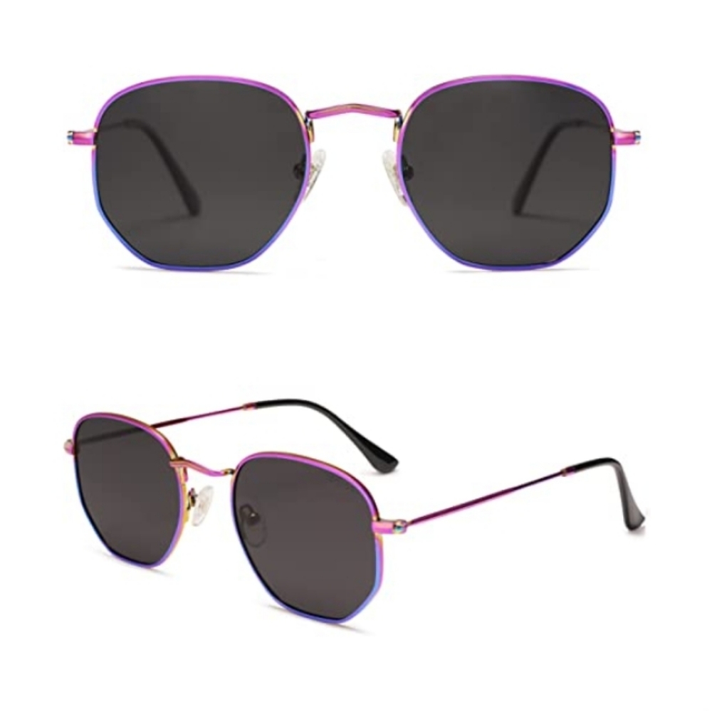 Rave Hexagonal Polarized Sunglasses for Men and Women - Picture 2 of 4